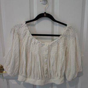 Free People We The Free White Blouse top